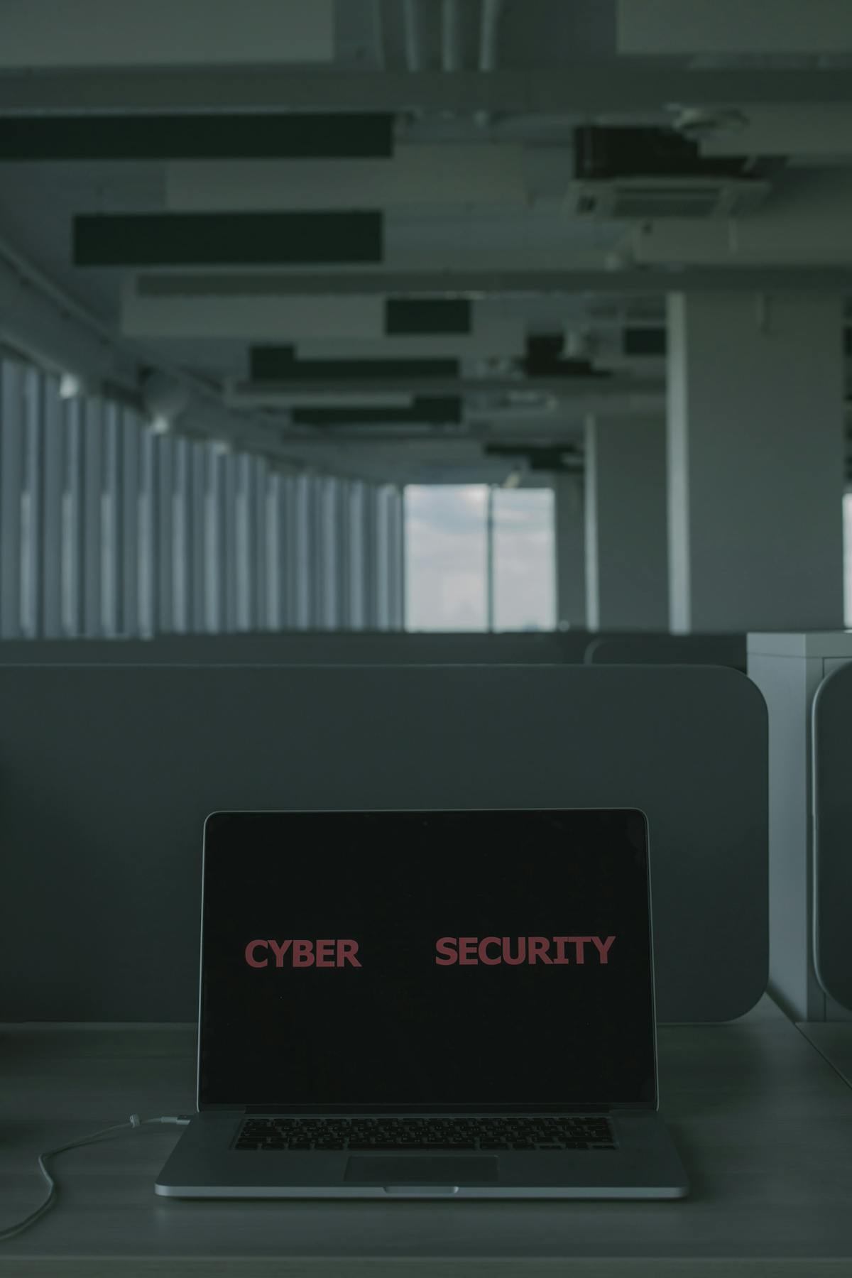 ノートPC画面でブランド保護のモニタリング状況を確認するビジネスシーン